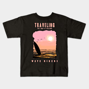 Wave Travel Kids T-Shirt